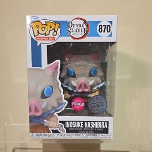 Funko Pop Inosuke Hashibira Flocked Vinyl Figure